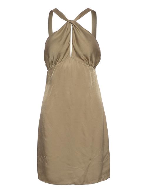 Se Line Short Dress 12887 Samsøe Samsøe Khaki ved Booztlet