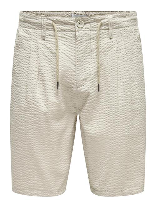 Onsleo Life 0009 Seersucker Shorts ONLY & SONS Beige
