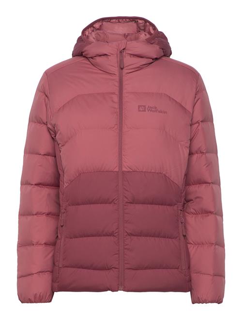 Se Ather Down Hoody W Jack Wolfskin Burgundy ved Booztlet