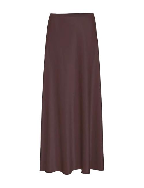 Se Mschnicolette Ullas Skirt MSCH Copenhagen Brown ved Booztlet