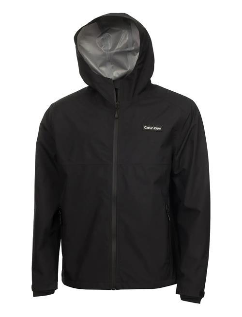 Feather Dry 15K Hooded Waterproof Jacket Calvin Klein Golf Black