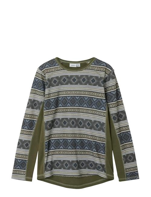 Nkmwillto Wool Ls Top Name It Khaki