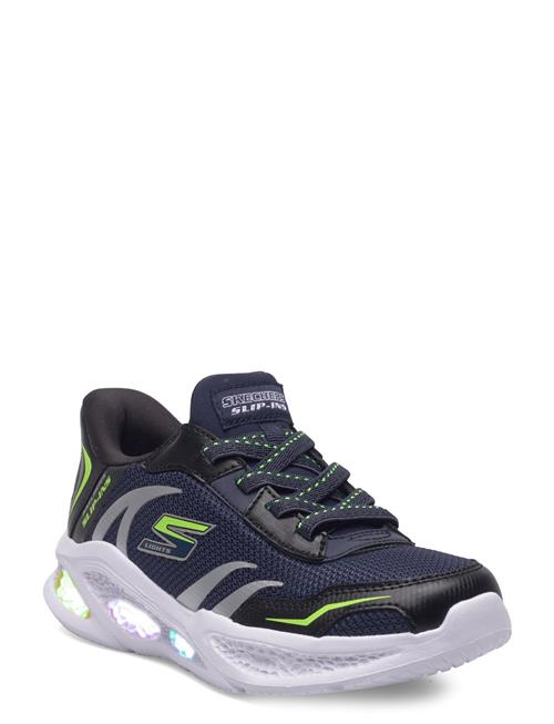 Boys Skechers Meteor-Lights Brisk-Beams Skechers Patterned