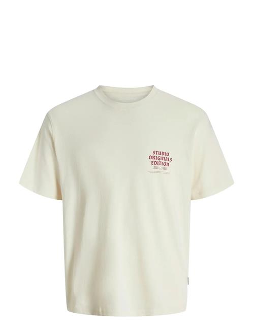 Jack & Jones Jormeadows Typo Tee Ss Crew Neck Jnr Jack & J S Cream
