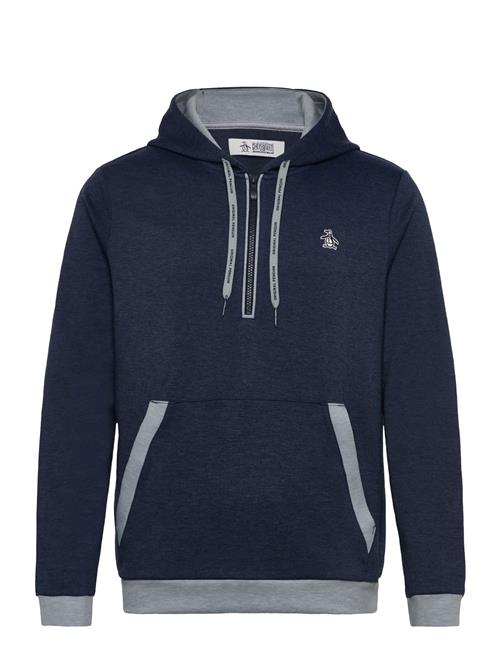 Se Long Sleeve ¼-Zip Colour Block Hoodie Original Penguin Golf Navy ved Booztlet