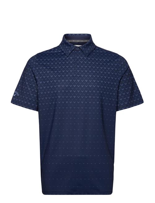 Engineered Chev Ombre Print Polo Callaway Navy