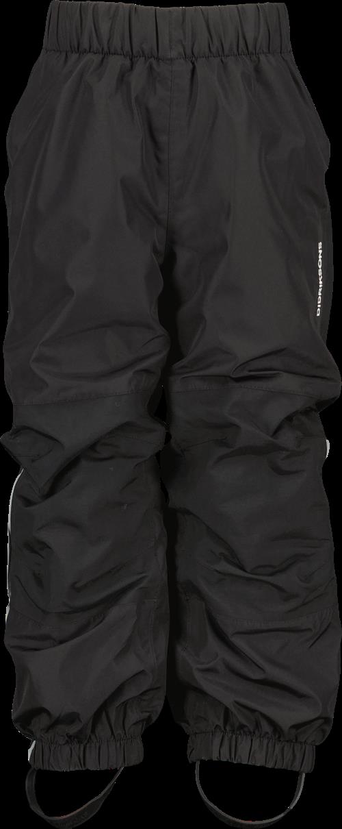 Didriksons Narvi Kids 2 Bukser Black  Black-120 cm  Sort  120 cm  Unisex