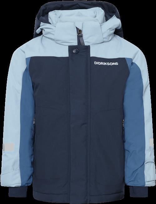 Didriksons Neptun Kids 4 Jakke Navy  Navy-90 cm  Marineblå  90 cm  Unisex