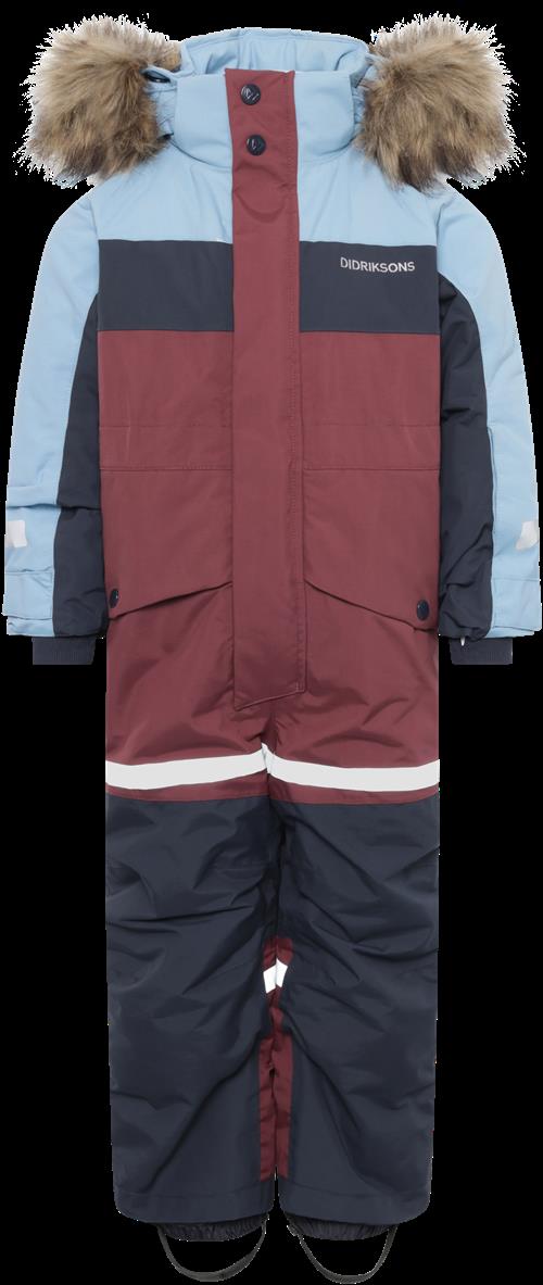 Didriksons Bjärven Kids 4 Overordnet Vinter Anemon Red  Anemon Red-90 cm  Rød  90 cm  Unisex