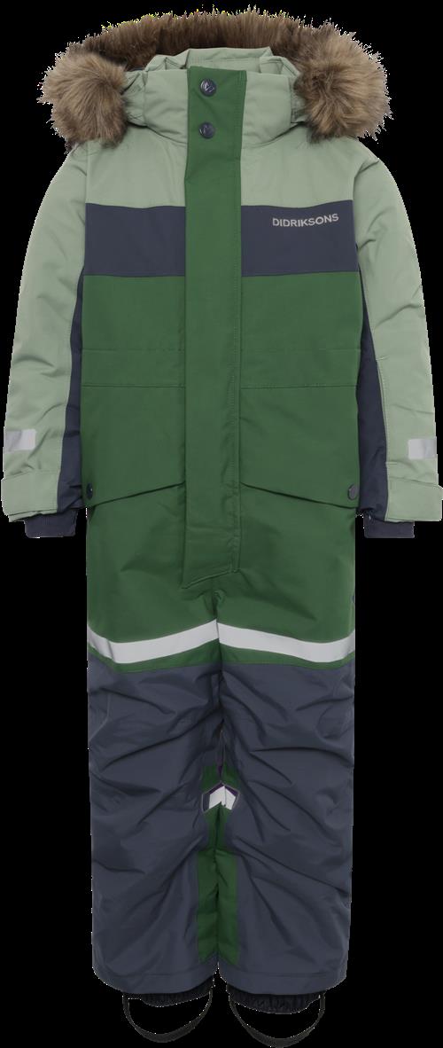 Didriksons Bjärven Kids 4 Overordnet Vinter Light Moss  Light Moss-130 cm  Grøn  130 cm  Unisex