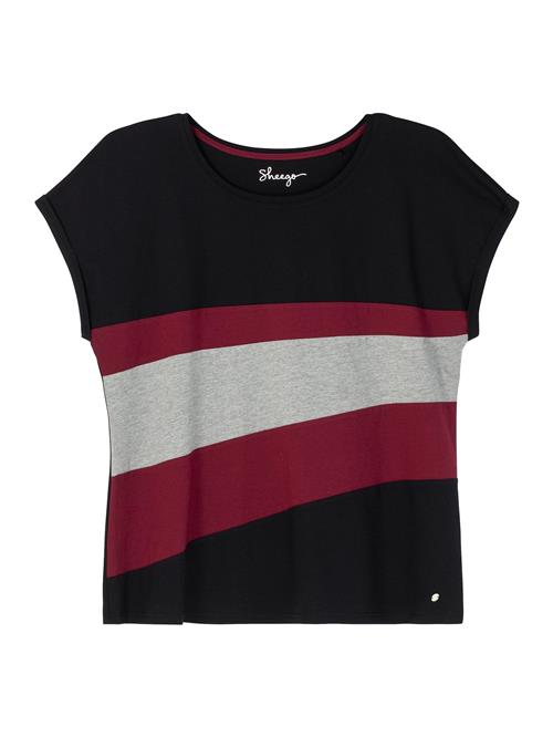 Se SHEEGO Shirts  grå-meleret / rubinrød / sort ved About You