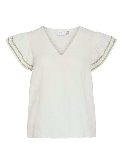 VILA Shirts 'Tovan'  oliven / hvid