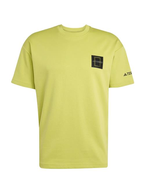 ADIDAS TERREX Funktionsskjorte 'National Geographic'  blå / lime / sort / hvid