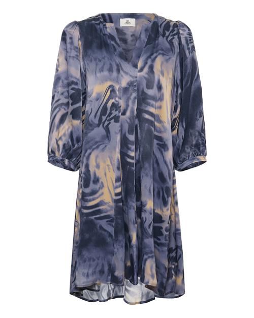 KAREN BY SIMONSEN Kjole 'Bliss'  beige / dueblå / mørkeblå