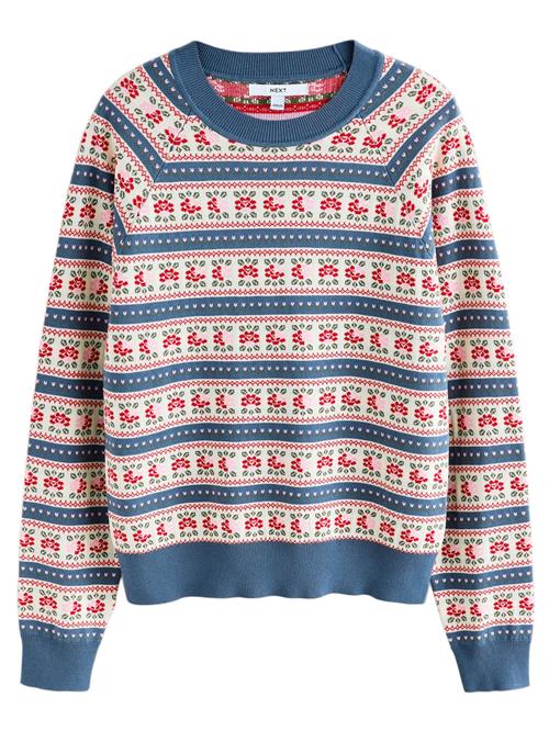 Next Pullover  beige / blå / lysegrøn / rød