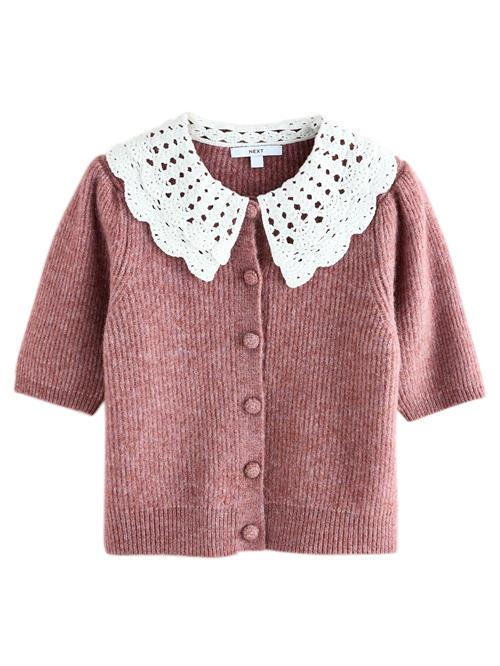 Se Next Cardigan  pink-meleret / hvid ved About You