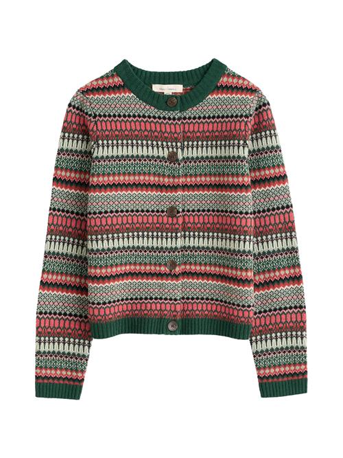 Seasalt Cornwall Cardigan 'Percella Cove'  grøn / jade / mørkegrøn / koral