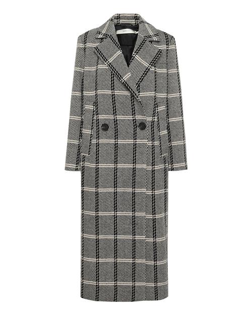 InWear Overgangsfrakke 'Yania'  grå / sort / hvid