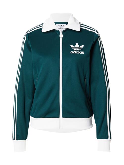 ADIDAS ORIGINALS Sweatjakke 'BECKENBAUER'  cyanblå / hvid