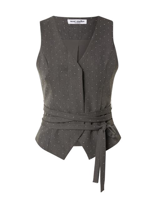 noar studios Overdel 'BELTED VEST'  grå