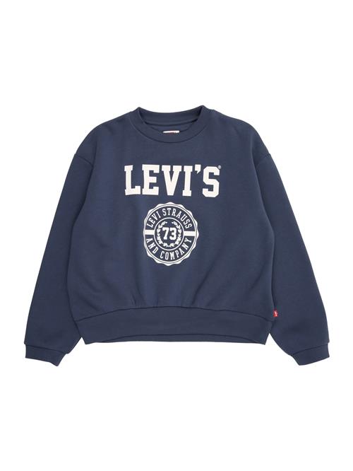 Levi's Kids Sweatshirt 'LVG COLLEGIATE CREW'  safir / hvid