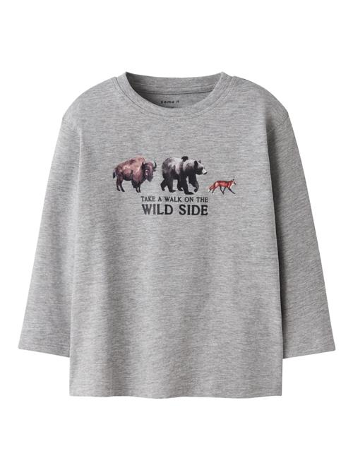 NAME IT Bluse Oris Box Grey Melange