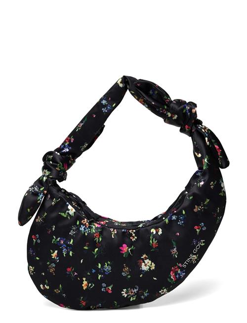 2314 Knotted Satchel, Satin Knotted STINE GOYA Black