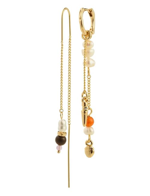 Between Chain Earrings Gold-Plated Pilgrim Gold