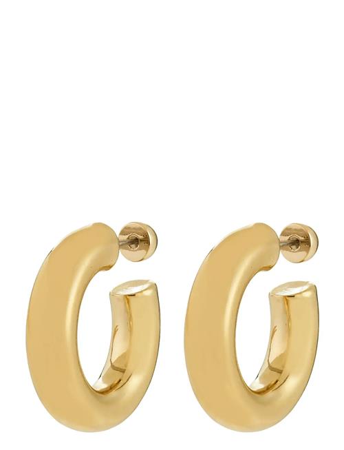 Phase Large Hoops Gold-Plated Pilgrim Gold