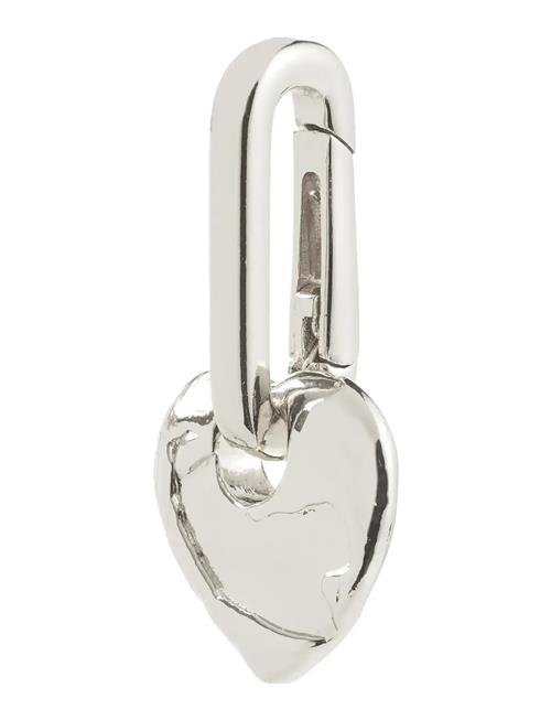 Charm Rough Heart Pendant Pilgrim Silver