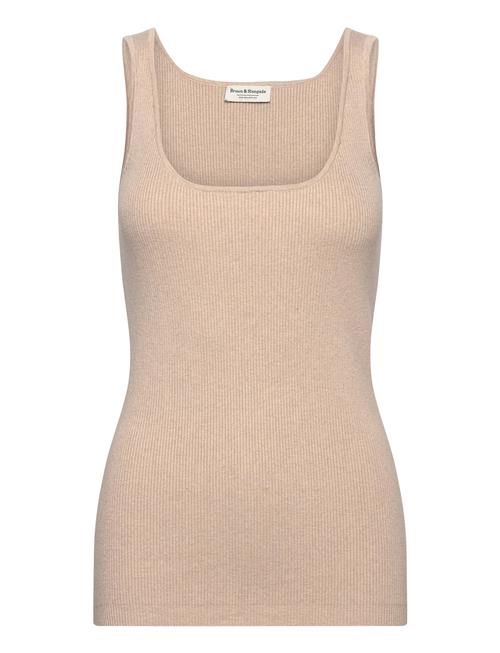 Se Bs Heli Regular Fit Top Bruun & Stengade Beige ved Booztlet