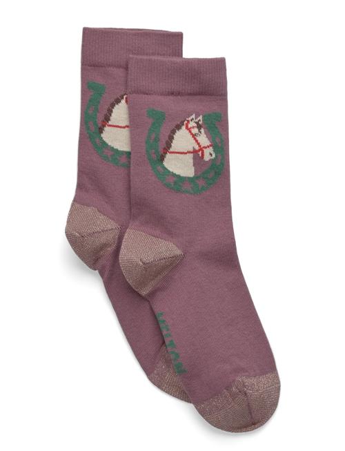 Lucky Horse Socks Melton Purple