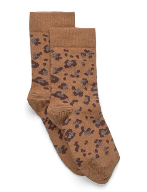 Leopard Socks Melton Beige
