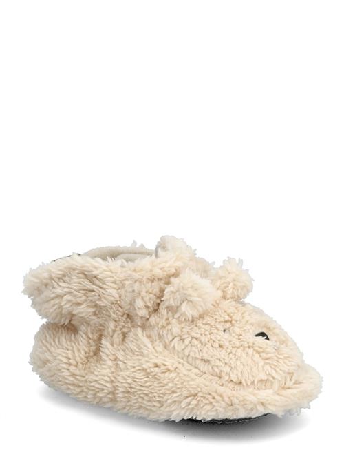 Bear Fluffy Slippers Melton Cream