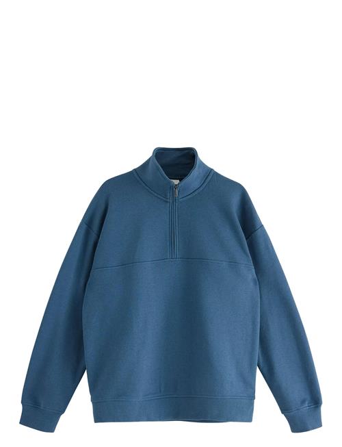 Sweater Halfzip Solid Cut N S Lindex Blue