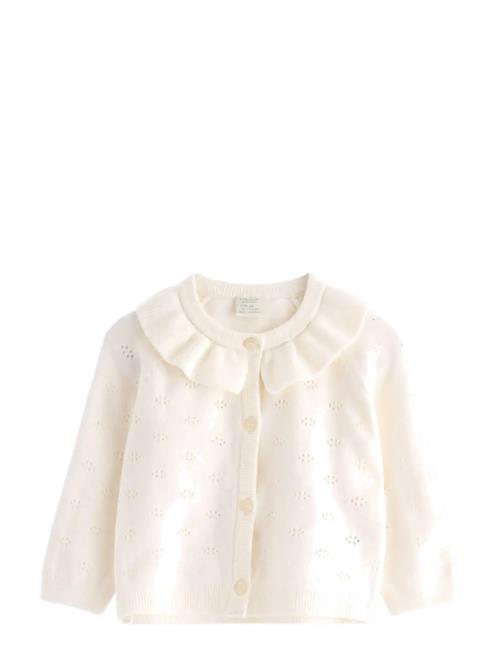 Knitted Cardigan Pointelle Nb Lindex White