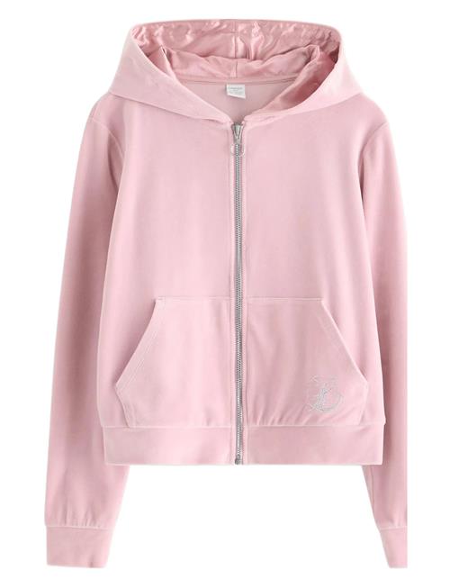 Hettegenser I Velur Lindex Pink