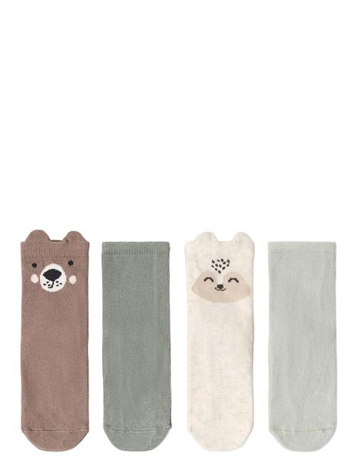 Sock 4 Pack Forest Animal Lindex Patterned