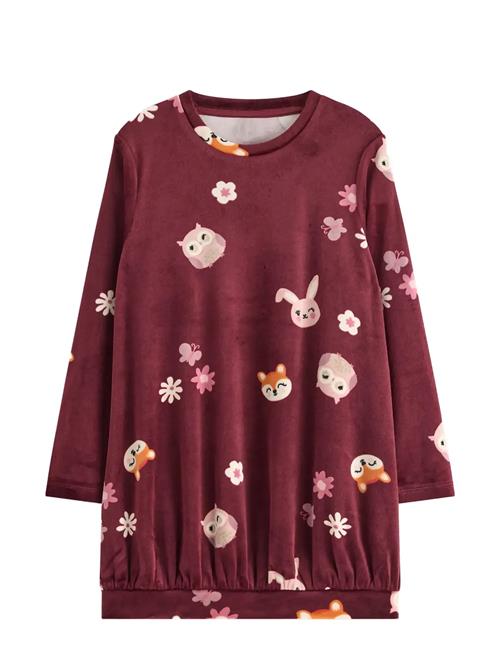 Tunika I Velour Lindex Red