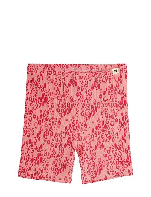 Mini Leopard Aop Bike Shorts Mini Rodini Pink