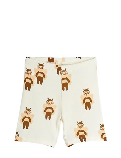 Bees Aop Bike Shorts Mini Rodini Cream