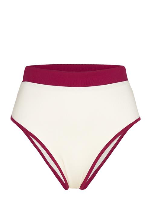 Madeira Bicolor Vivid Burgundy White Swimwear ALOHAS Cream