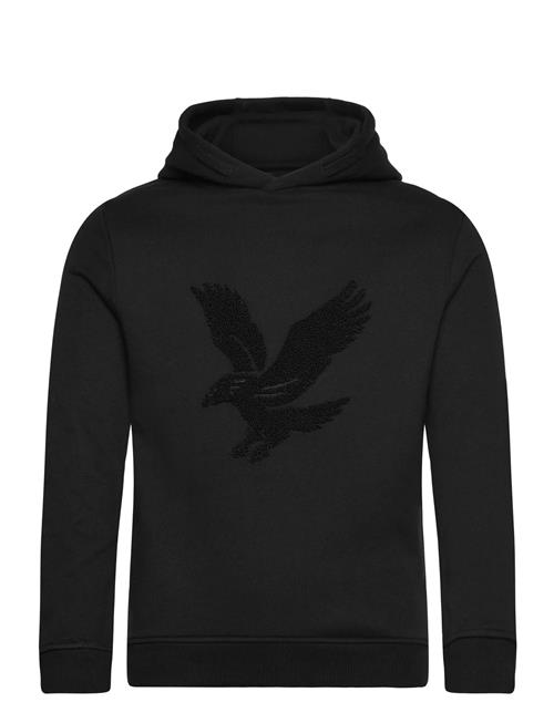 Towelling Eagle Pullover Hoodie Lyle & Scott Black