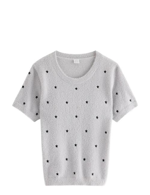 T Shirt Knitted Featheryarn Lindex Grey