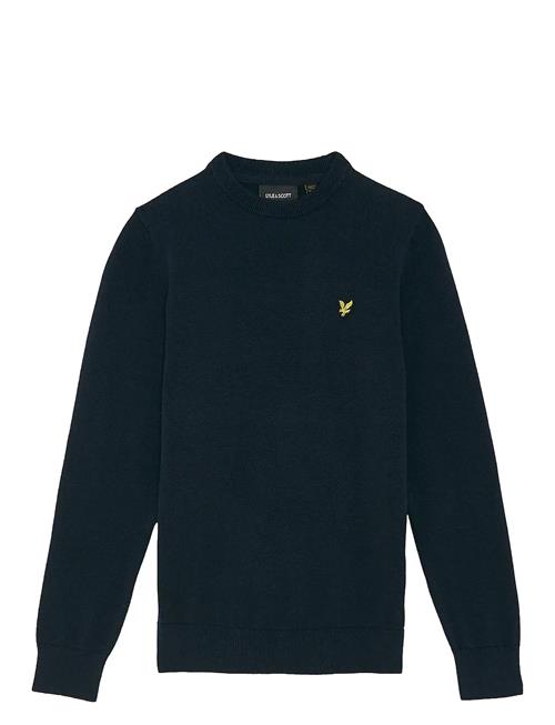Cotton Crew Neck Jumper Lyle & Scott Navy