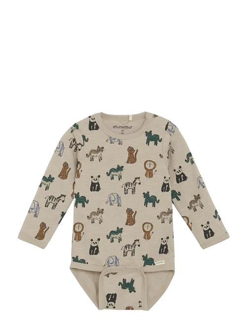 Body Ls Aop Minymo Beige