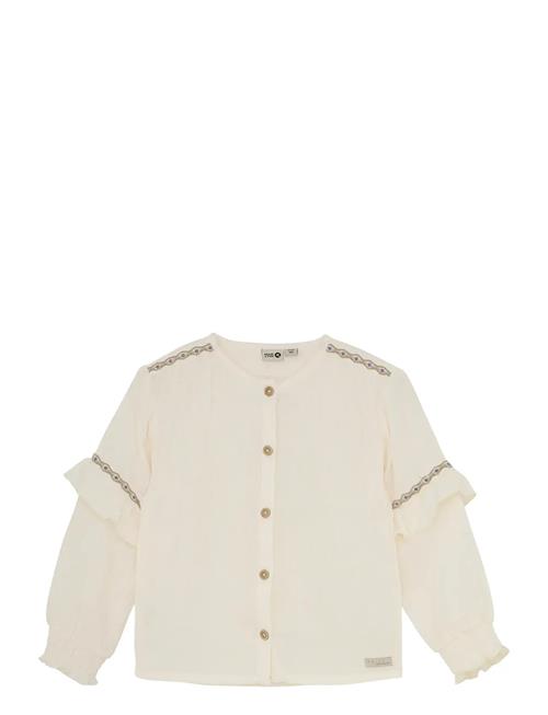 Shirt Longsleeve Ruffle Daily 7 Cream