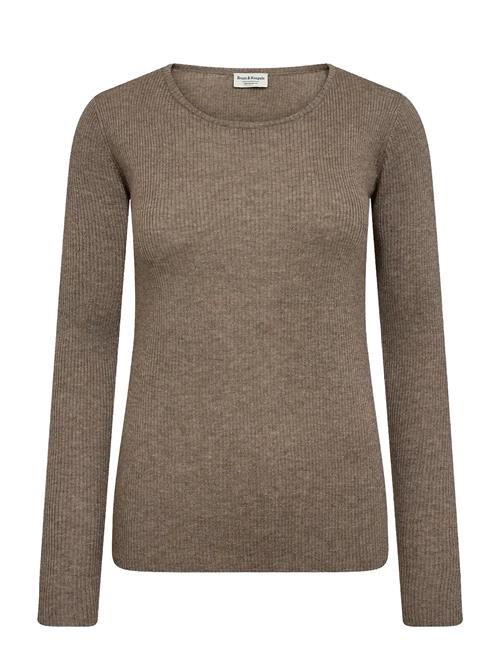 Bs Asdis Regular Fit Knitwear Bruun & Stengade Beige