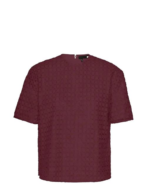 Beaded Over D Top ROTATE Birger Christensen Burgundy