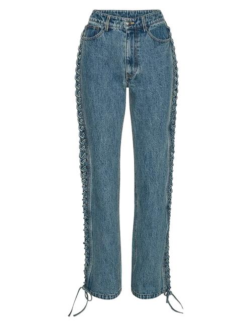 Laced Straight Leg Jeans ROTATE Birger Christensen Blue